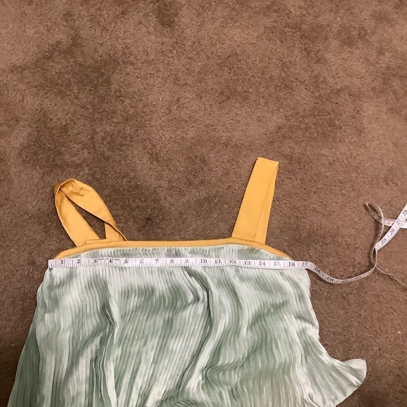 NWT Guapa X Anthropologie Tiered Color Block Midi Dress Size Small Petite SP - Picture 10 of 12